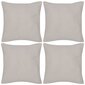 Beige tyynynpäällinen Puuvilla 4kpl 40 x 40 cm hinta ja tiedot | Koristetyynyt ja tyynynpäälliset | hobbyhall.fi