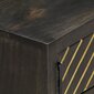 vidaXL Sohvapöytä musta ja kulta 90x50x35 cm täysi mangopuu hinta ja tiedot | Sohvapöydät | hobbyhall.fi