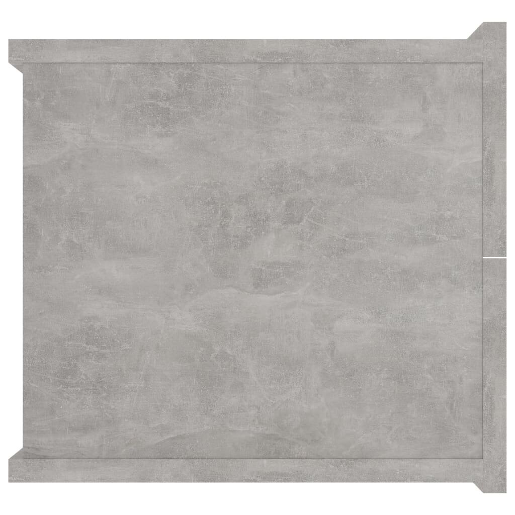 vidaXL Yöpöydät 2kpl betoninharmaa 40x30x30 cm lastulevy hinta ja tiedot | Yöpöydät | hobbyhall.fi