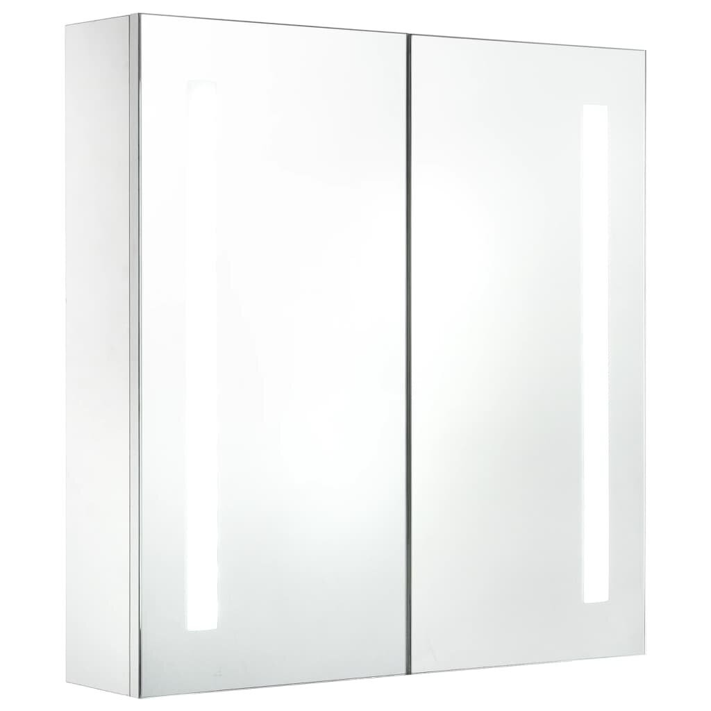 vidaXL LED kylpyhuoneen peilikaappi 60x14x62 cm hinta ja tiedot | Kylpyhuonekaapit | hobbyhall.fi