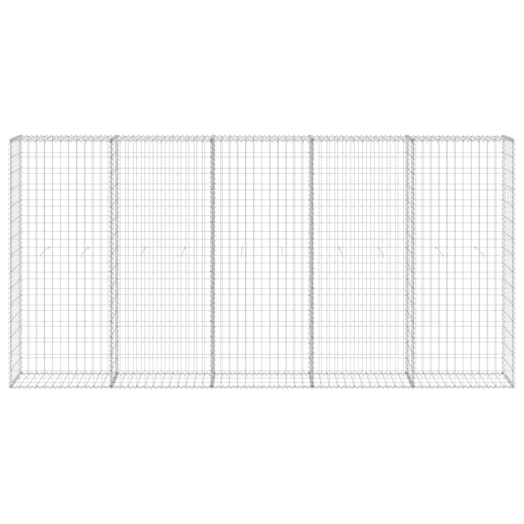 vidaXL Gabion-kivikori kansilla galvanoitu teräs 300x30x150 cm hinta ja tiedot | Aidat ja tarvikkeet | hobbyhall.fi