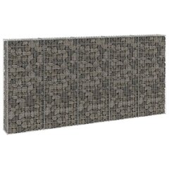 vidaXL Gabion-kivikori kansilla galvanoitu teräs 300x30x150 cm hinta ja tiedot | Aidat ja tarvikkeet | hobbyhall.fi