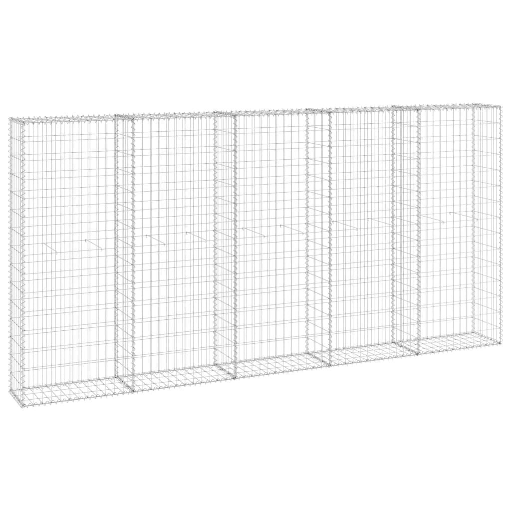 vidaXL Gabion-kivikori kansilla galvanoitu teräs 300x30x150 cm hinta ja tiedot | Aidat ja tarvikkeet | hobbyhall.fi