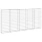 vidaXL Gabion-kivikori kansilla galvanoitu teräs 300x30x150 cm hinta ja tiedot | Aidat ja tarvikkeet | hobbyhall.fi