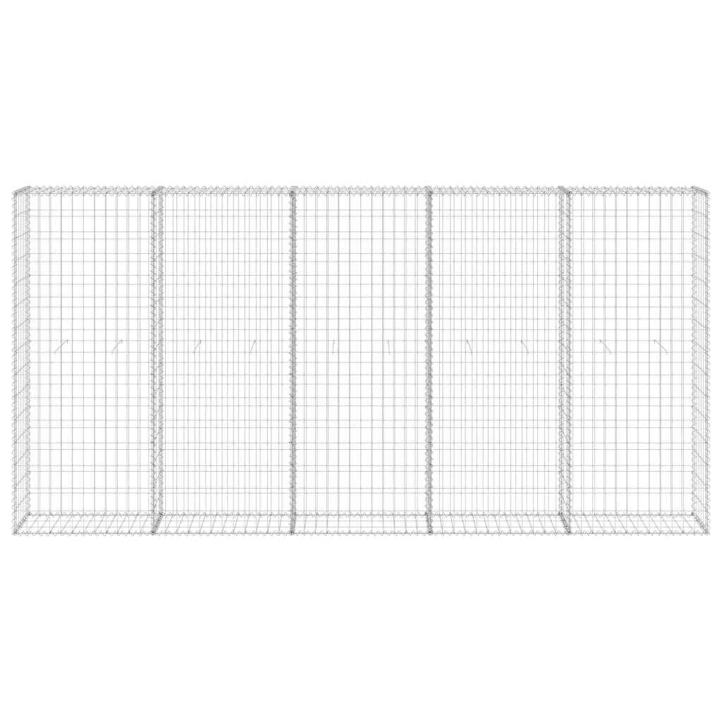 vidaXL Gabion-kivikori kansilla galvanoitu teräs 300x30x150 cm hinta ja tiedot | Aidat ja tarvikkeet | hobbyhall.fi