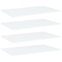 vidaXL Kirjahyllytasot 4 kpl valkoinen 80x50x1,5 cm lastulevy hinta ja tiedot | Hyllyt | hobbyhall.fi