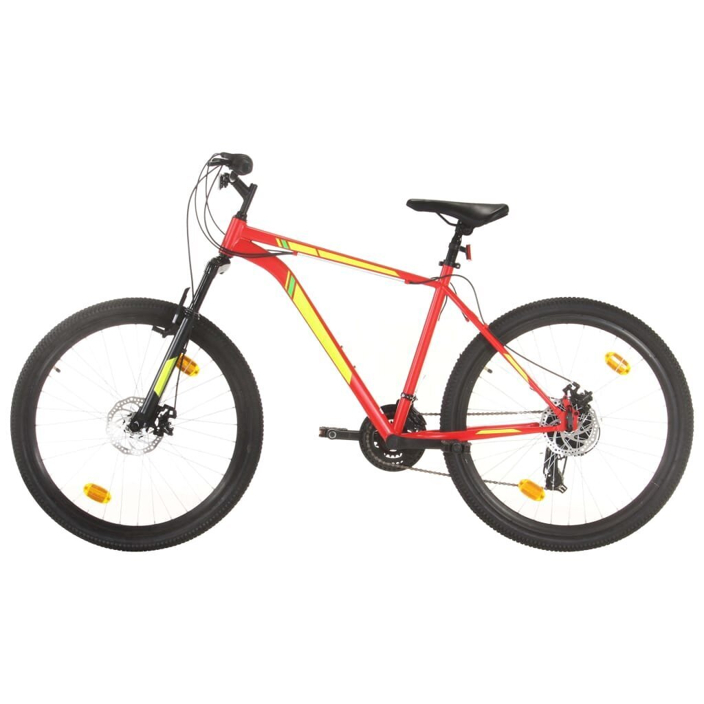 vidaXL Maastopyörä 21 vaihdetta 27,5" renkaat 42 cm runko punainen hinta ja tiedot | Polkupyörät | hobbyhall.fi