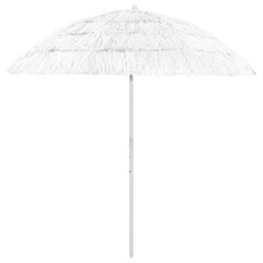 vidaXL Hawaii Rantavarjo valkoinen 240 cm hinta ja tiedot | Aurinkovarjot ja markiisit | hobbyhall.fi