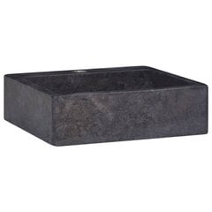 vidaXL Pesuallas musta 40x40x12 cm marmori hinta ja tiedot | Pesualtaat | hobbyhall.fi
