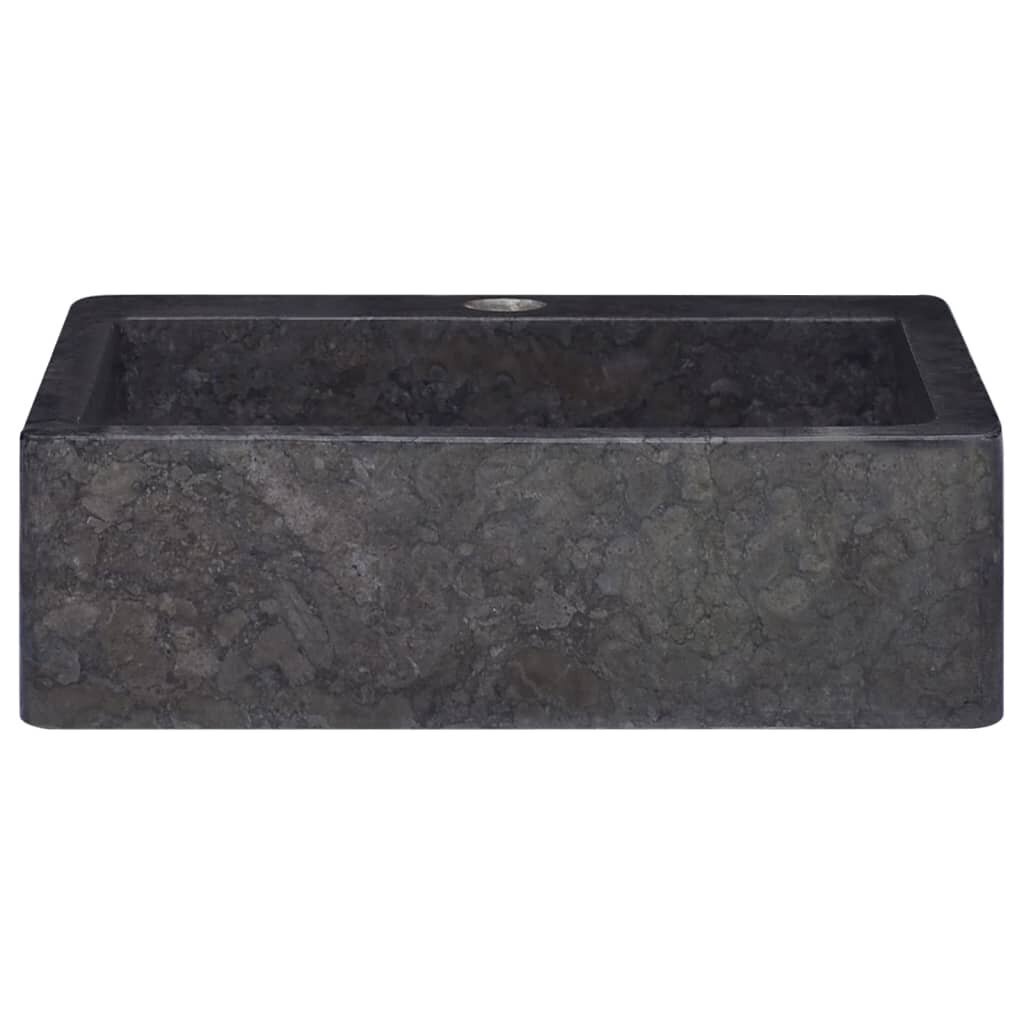 vidaXL Pesuallas musta 40x40x12 cm marmori hinta ja tiedot | Pesualtaat | hobbyhall.fi