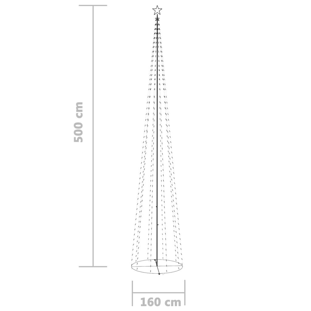 vidaXL Kartiojoulukuusi 752 lämpimän valkoista LED-valoa 160x500 cm hinta ja tiedot | Joulukoristeet | hobbyhall.fi