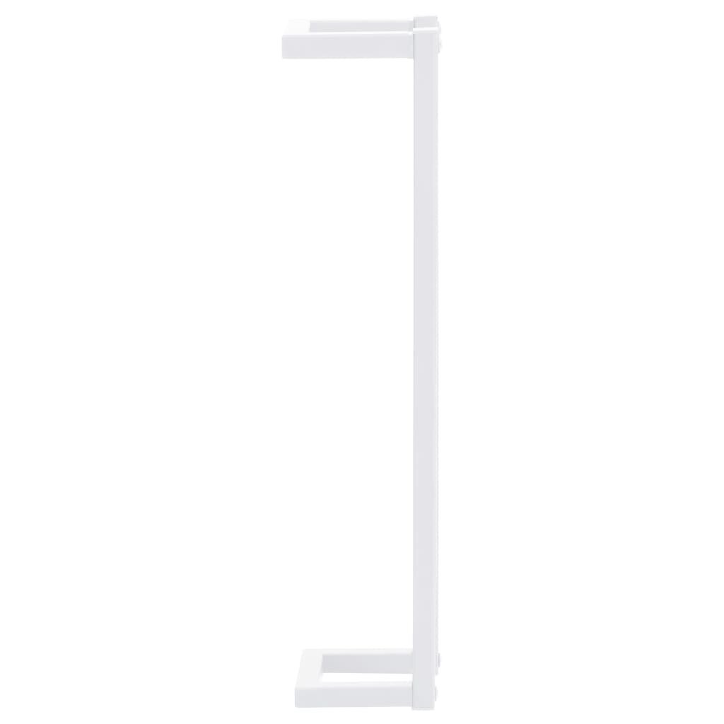 vidaXL Pyyheteline valkoinen 12,5x12,5x60 cm teräs hinta ja tiedot | Kylpyhuoneen sisustus | hobbyhall.fi