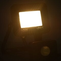 vidaXL LED-valonheitin sensorilla 10 W lämmin valkoinen hinta ja tiedot | Taskulamput ja valonheittimet | hobbyhall.fi