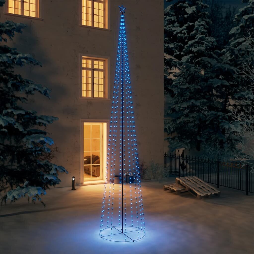 vidaXL Kartio joulukuusi 752 sinistä LED-valoa 160x500 cm hinta ja tiedot | Joulukuuset ja kranssit | hobbyhall.fi