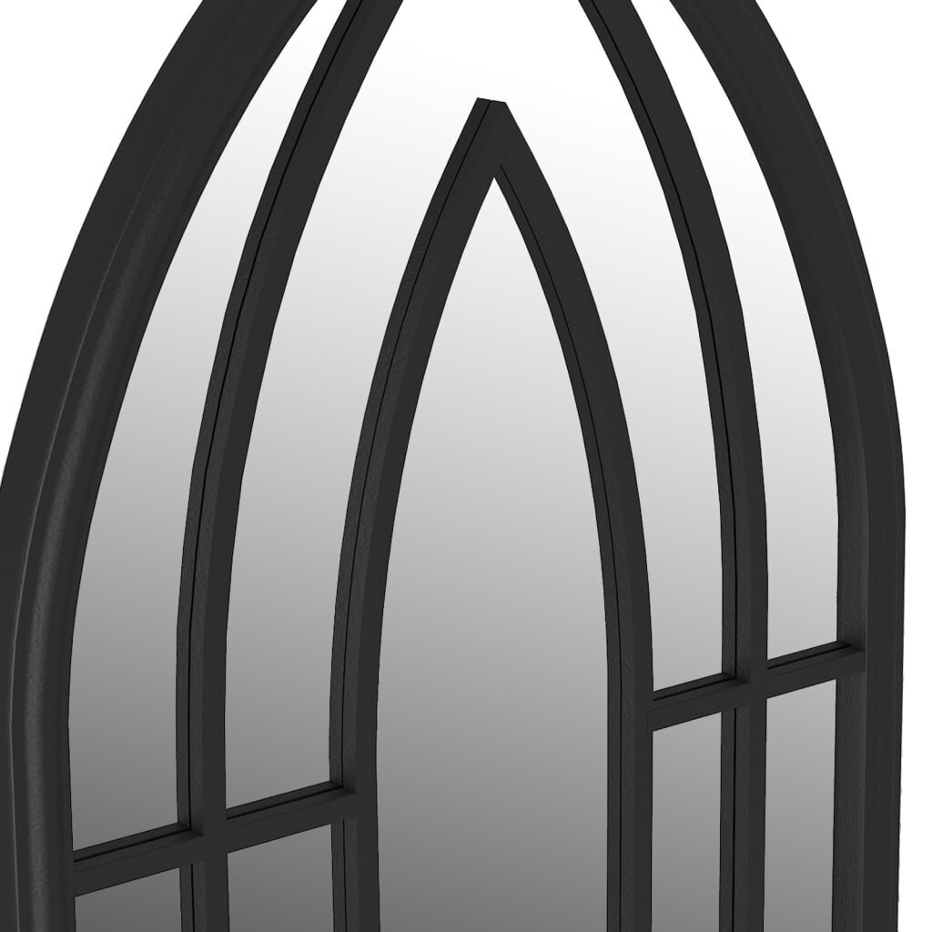 vidaXL Peili musta 70x30 cm rauta sisäkäyttöön hinta ja tiedot | Peilit | hobbyhall.fi