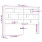 vidaXL Sängynpääty hunajanruskea 156x4x100 cm täysi mänty hinta ja tiedot | Sängyt | hobbyhall.fi