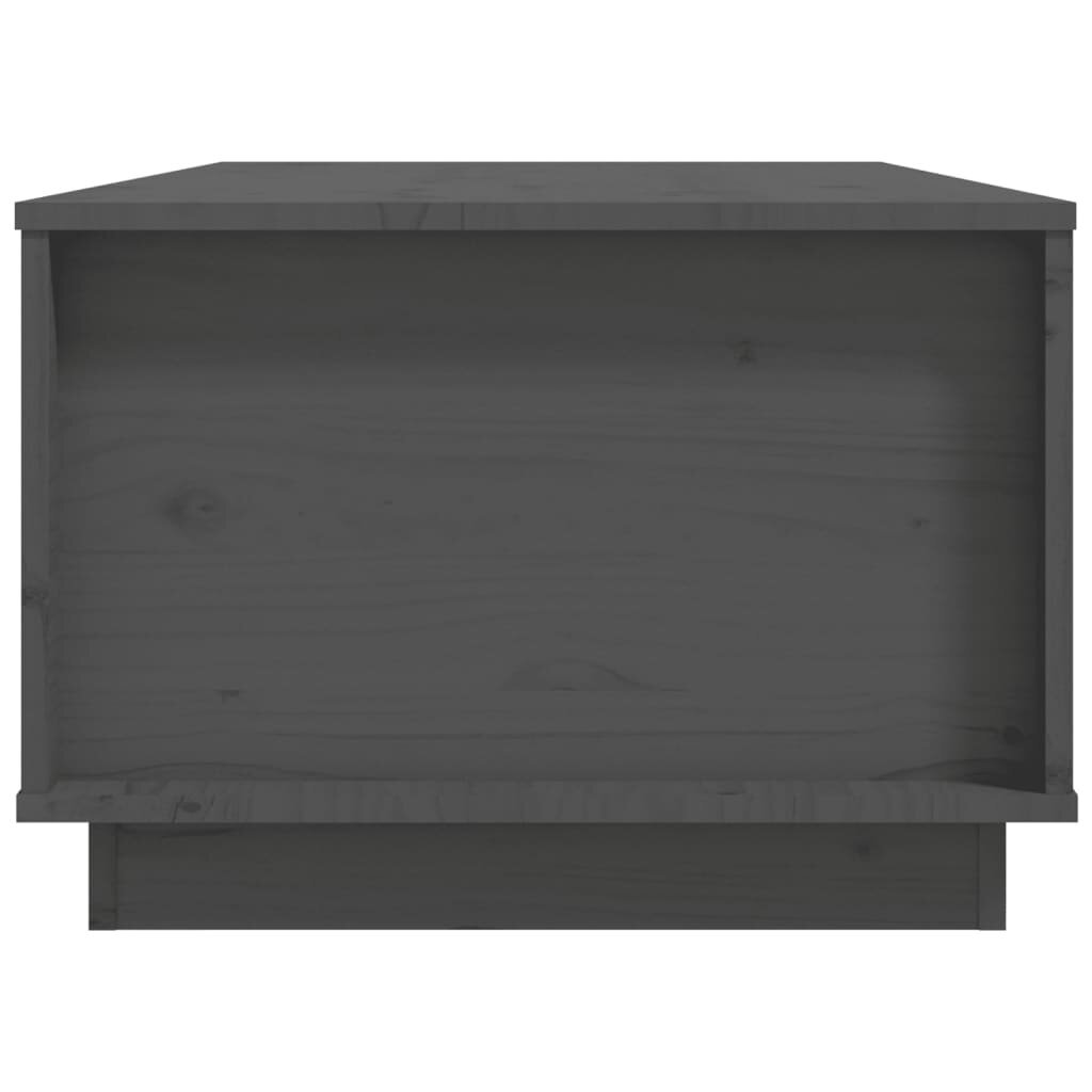 vidaXL Sohvapöytä harmaa 100x50x35 cm täysi mänty hinta ja tiedot | Sohvapöydät | hobbyhall.fi