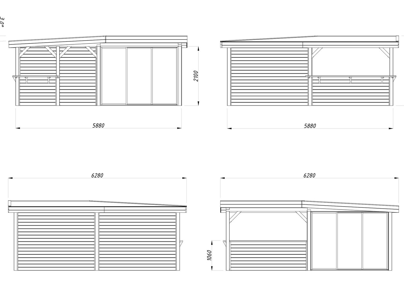 Kesäkeittiö-pihabaari Lenna 24,9 m² SET410 liukuovilla hinta ja tiedot | Piharakennukset | hobbyhall.fi