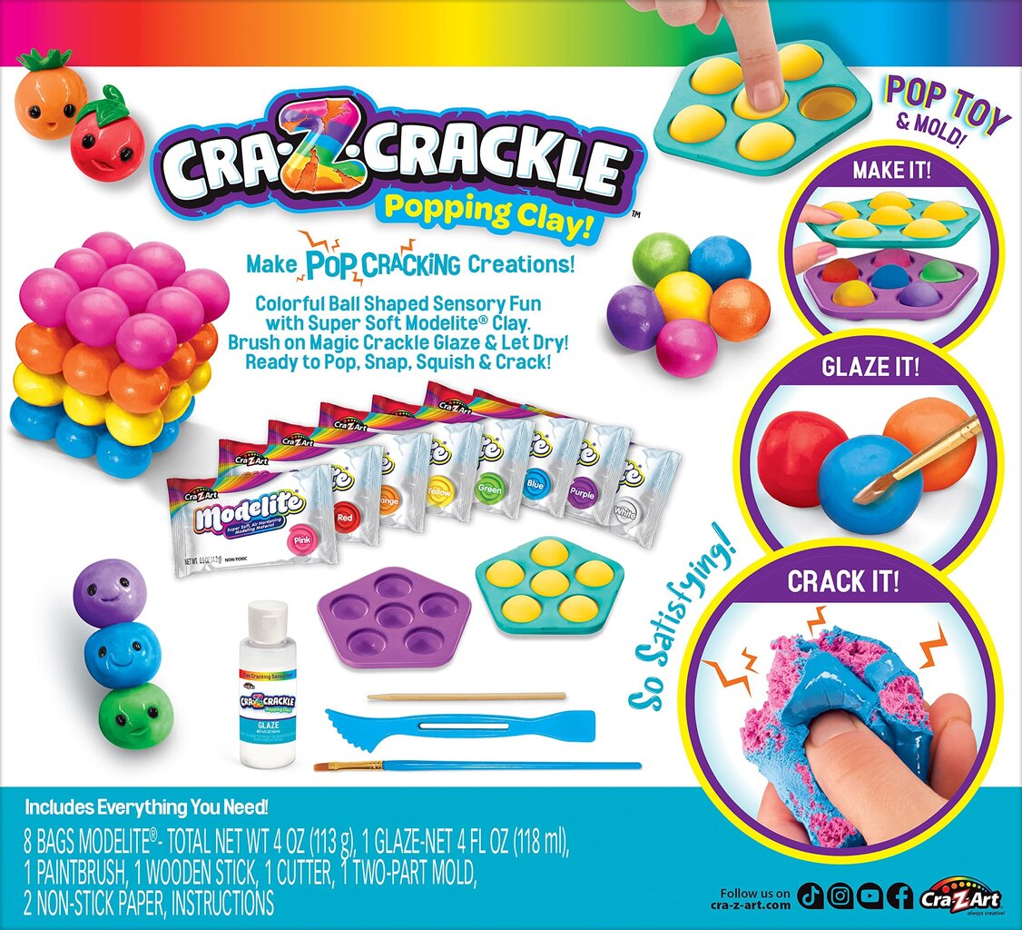 Cra-Z-Art Cra-Z-Crackle Sensorisetti Pop-Mazing hinta ja tiedot | Kehittävät lelut | hobbyhall.fi