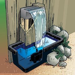 Ubbink Niagara vesiputoussarja 30 cm LED pumpulla hinta ja tiedot | Puutarhakoristeet | hobbyhall.fi