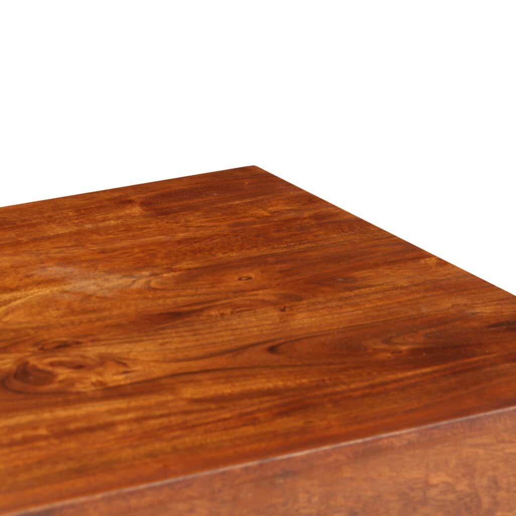 vidaXL Työpöytä täysi akaasiapuu hunajaviimeistelyllä 110x50x76 cm hinta ja tiedot | Tietokonepöydät ja työpöydät | hobbyhall.fi