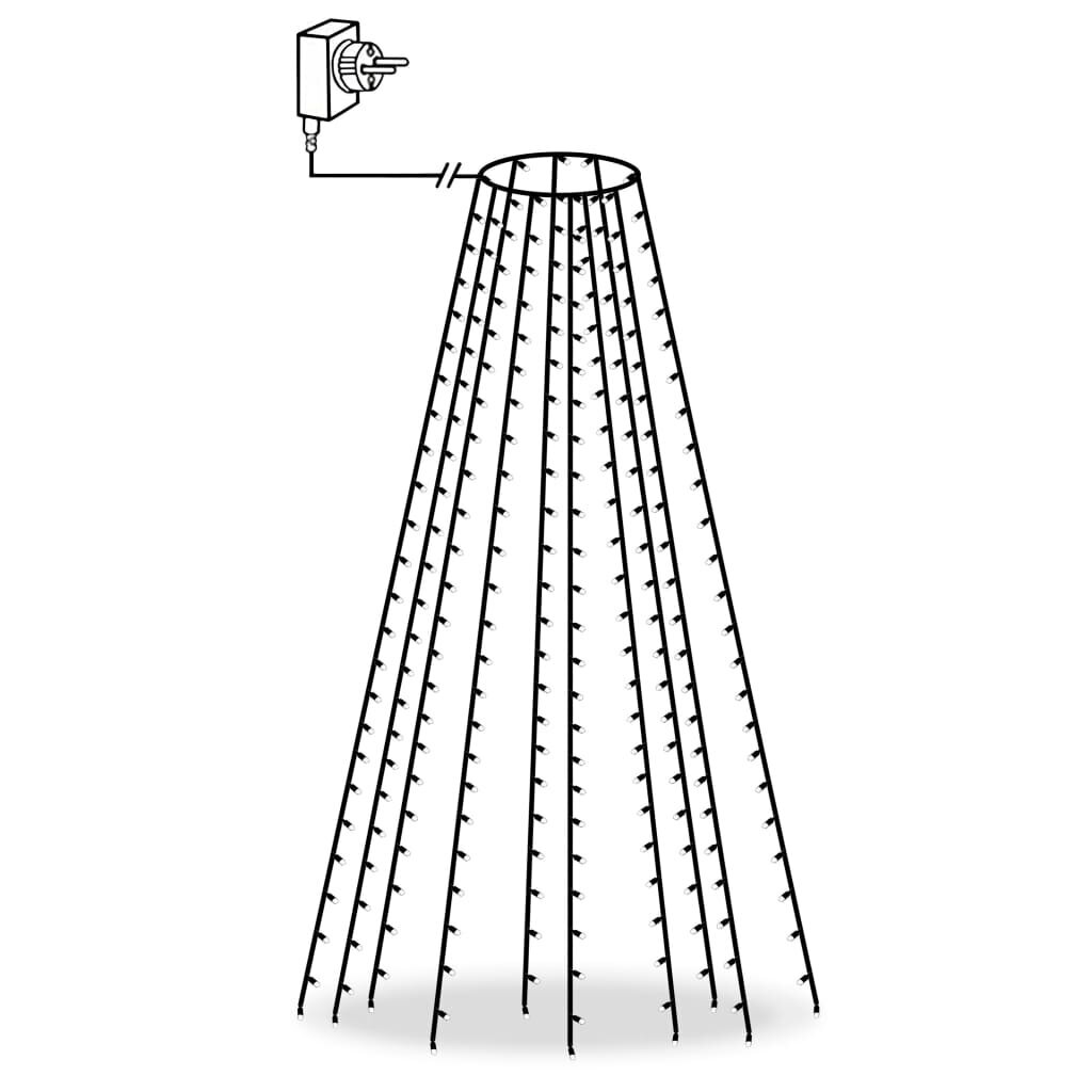 vidaXL Joulukuusen valoverkko 250 LEDiä 250 cm hinta ja tiedot | Jouluvalot | hobbyhall.fi