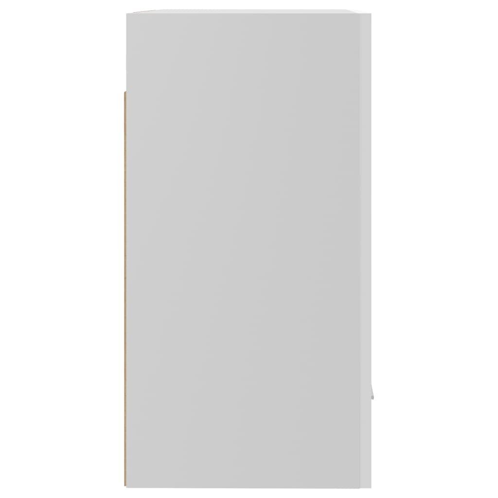vidaXL Seinäkaappi korkeakiilto valkoinen 50x31x60 cm lastulevy hinta ja tiedot | Keittiön kaapit | hobbyhall.fi