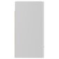 vidaXL Seinäkaappi korkeakiilto valkoinen 50x31x60 cm lastulevy hinta ja tiedot | Keittiön kaapit | hobbyhall.fi