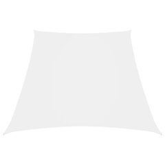 vidaXL Aurinkopurje Oxford-kangas puolisuunnikas 2/4x3 m valkoinen hinta ja tiedot | Aurinkovarjot ja markiisit | hobbyhall.fi
