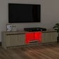 vidaXL TV-taso LED-valoilla Sonoma-tammi 120x30x35,5 cm hinta ja tiedot | TV-tasot | hobbyhall.fi