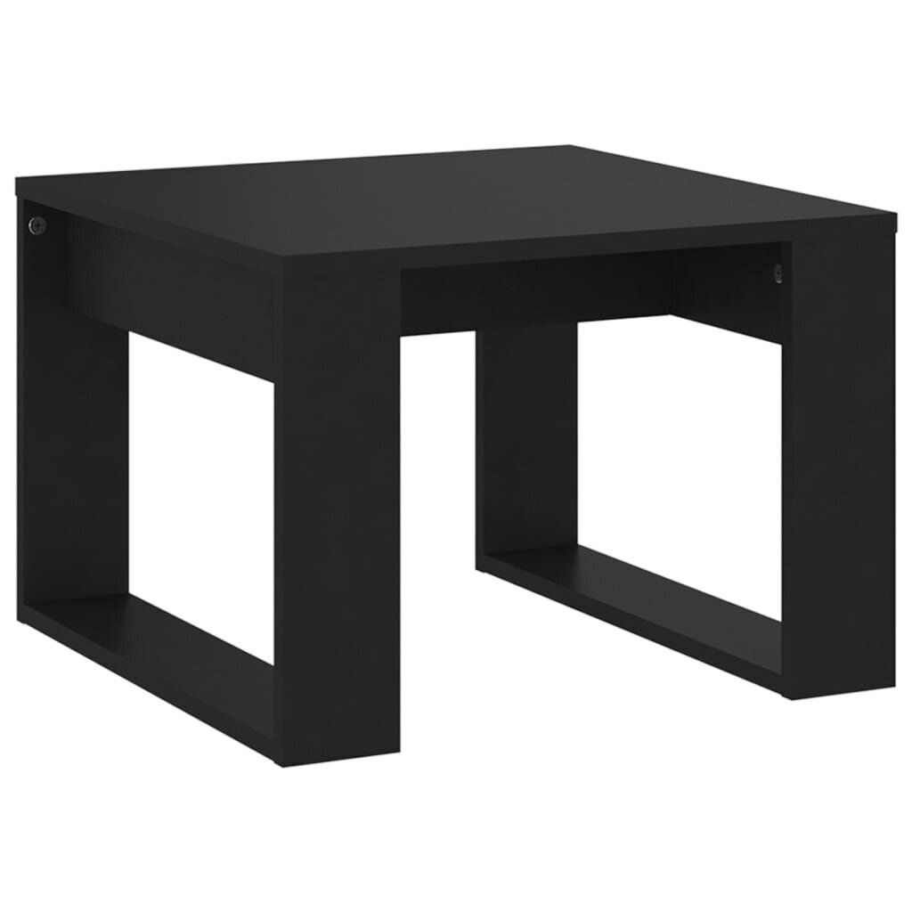 vidaXL Sivupöytä musta 50x50x35 cm lastulevy hinta ja tiedot | Sohvapöydät | hobbyhall.fi