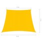 vidaXL Aurinkopurje 160 g/m² keltainen 3/4x3 m HDPE hinta ja tiedot | Aurinkovarjot ja markiisit | hobbyhall.fi