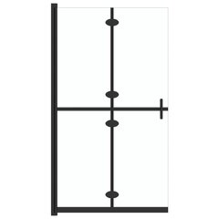 vidaXL Walk-in suihkuseinä kokoontaittuva kirkas ESG-lasi 110x190 cm hinta ja tiedot | Suihkuseinät ja -ovet | hobbyhall.fi