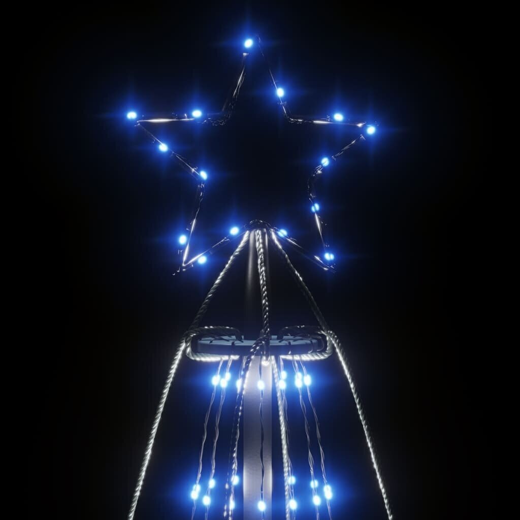 vidaXL Kartio joulukuusi 1134 sinistä LED-valoa 230x800 cm hinta ja tiedot | Joulukuuset ja kranssit | hobbyhall.fi