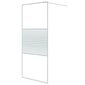 vidaXL Walk-in suihkuseinäke valkoinen 90x195 cm kirkas ESG-lasi hinta ja tiedot | Suihkuseinät ja -ovet | hobbyhall.fi