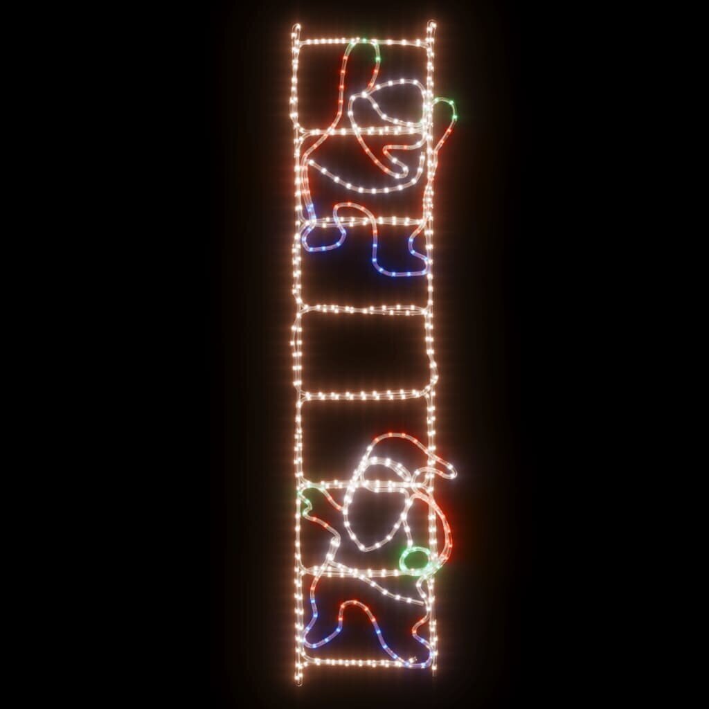 vidaXL Joulupukki tikkailla taitettava koriste 552 LED-valoa 50x200 cm hinta ja tiedot | Jouluvalot | hobbyhall.fi