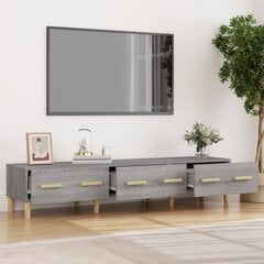 vidaXL TV-taso harmaa Sonoma 150x34,5x30 cm tekninen puu hinta ja tiedot | TV-tasot | hobbyhall.fi