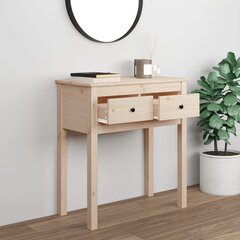 vidaXL Konsolipöytä 70x35x75 cm täysi mänty hinta ja tiedot | Sivupöydät | hobbyhall.fi