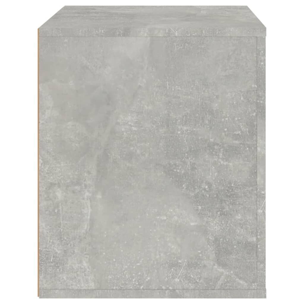 vidaXL Yöpöytä betoninharmaa 50x39x47 cm hinta ja tiedot | Yöpöydät | hobbyhall.fi