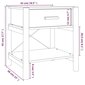 vidaXL Yöpöydät 2 kpl valkoinen 42x38x45 cm tekninen puu hinta ja tiedot | Yöpöydät | hobbyhall.fi