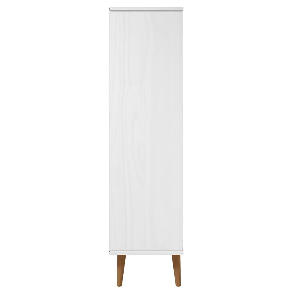 vidaXL Kirjahylly MOLDE valkoinen 60x35x133,5 cm täysi mänty hinta ja tiedot | Kaapit | hobbyhall.fi