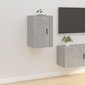 vidaXL Seinäkiinnitettävät TV-tasot 2 kpl betoninharmaa 40x34,5x60 cm hinta ja tiedot | TV-tasot | hobbyhall.fi