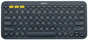 Logitech K380 Multi-Device Bluetooth Keyboard Black näppäimistö hinta ja tiedot | Ohjain- ja laajennuskortit | hobbyhall.fi