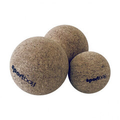 Hierontapallo Sportbay Duo Ball Cork, 16x8cm, ruskea hinta ja tiedot | Hierontatuotteet | hobbyhall.fi