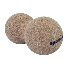 Hierontapallo Sportbay Duo Ball Cork, 16x8cm, ruskea hinta ja tiedot | Hierontatuotteet | hobbyhall.fi