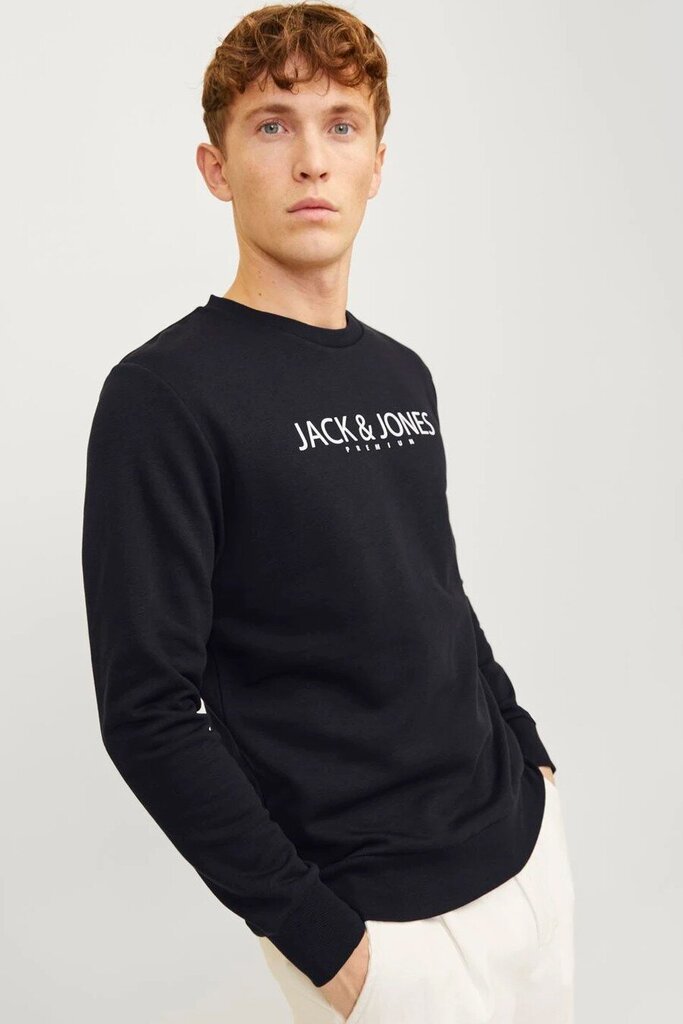 Huppari Jack & Jones 12256972BLACKONYX-M hinta ja tiedot | Miesten neuleet ja villapaidat | hobbyhall.fi