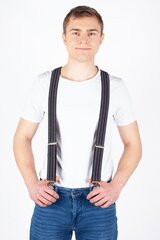 Henkselit X Jeans DMAX40MIXGRAYBLACK-OS hinta ja tiedot | Miesten vyöt | hobbyhall.fi