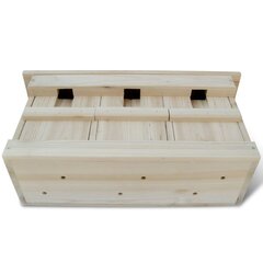 vidaXL Varpusen pesälaatikko 2 kpl puu 44x15,5x21,5 cm hinta ja tiedot | Lintulaudat ja lintuhäkit | hobbyhall.fi