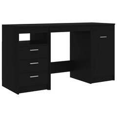 vidaXL Työpöytä musta 140x50x76 cm lastulevy hinta ja tiedot | Tietokonepöydät ja työpöydät | hobbyhall.fi