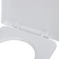 vidaXL WC-istuimet soft-close kansilla 2 kpl muovi valkoinen hinta ja tiedot | WC-istuimen lisätarvikkeet | hobbyhall.fi